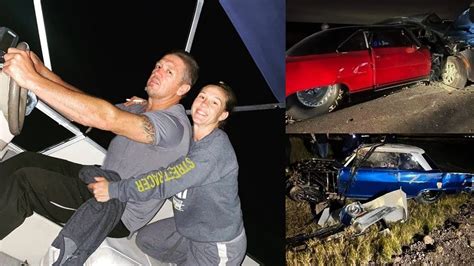 Doughboy had experienced a car crash, and a fellow racer later reported that he had injured a disc in his back because. . Jj and tricia crash video